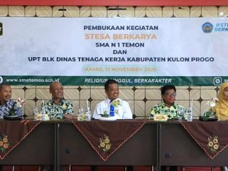 Program “Stesa Berkarya” SMAN 1 Temon bersama BLK Kulon Progo latih 144 siswa dengan keterampilan kerja demi membangun SDM unggul dan berkarakter. foto: DOK Pemkab.kulonprogo.go.id