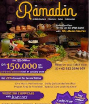 Pawon Ramadan Loman Park Hotel Yogyakarta hadirkan iftar 90 menu, kultum Ramadan, dan Wedding Showcase bersama Ikappesty. Foto: Dok Loman Park Hotel
