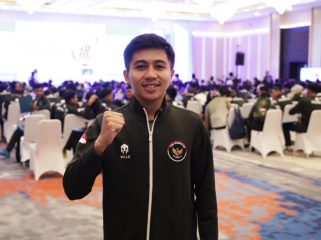 Atlet hoki indoor Revo Priliandro manfaatkan bonus pemerintah untuk investasi dan masa depan, usai raih emas SEA Games Thailand. foto: Raiky/Kemenpora.go.id