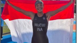 Debut SEA Games 2025, Martina Ayu Pratiwi raih tujuh medali triathlon, termasuk lima emas, catat sejarah peraih medali terbanyak Indonesia. foto: Dok Kemenpora