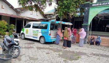 Mobil Pajak PBB Keliling hadir di Singosaren Imogiri, mudahkan bayar pajak dan sosialisasikan pajak gratis lahan pertanian basah 2026. foto: Istimewa